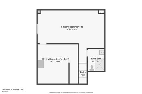 Tiny photo for 18627 W Point Drive, Tinley Park, IL 60477 (MLS # 12556529)