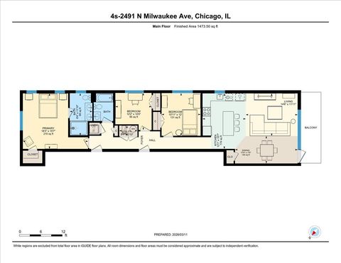 Tiny photo for 2491 N Milwaukee Avenue #4S, Chicago, IL 60647 (MLS # 12593882)