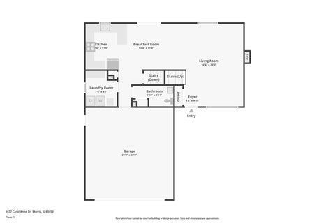 Tiny photo for 1677 Carol Anne Drive, Morris, IL 60450 (MLS # 12771206)