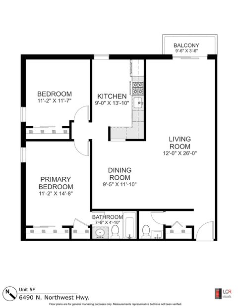 Tiny photo for 6490 N Northwest Highway #5F, Chicago, IL 60631 (MLS # 12606211)