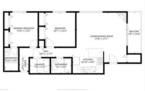 Tiny photo for 3801 N Kedzie Avenue #3S, Chicago, IL 60618 (MLS # 12707649)