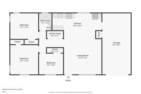 Tiny photo for 2804 Old Oak Drive, McHenry, IL 60050 (MLS # 12692066)