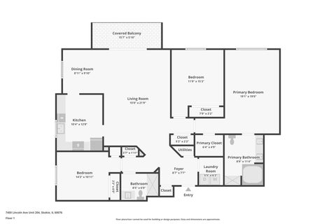 Tiny photo for 7450 N Lincoln Avenue #204, Skokie, IL 60076 (MLS # 12687609)