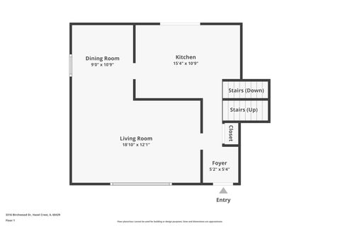 Tiny photo for 3316 Birchwood Drive, Hazel Crest, IL 60429 (MLS # 12507761)