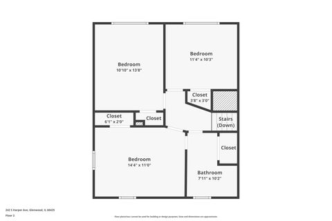 Tiny photo for 242 S Harper Avenue, Glenwood, IL 60425 (MLS # 12540758)