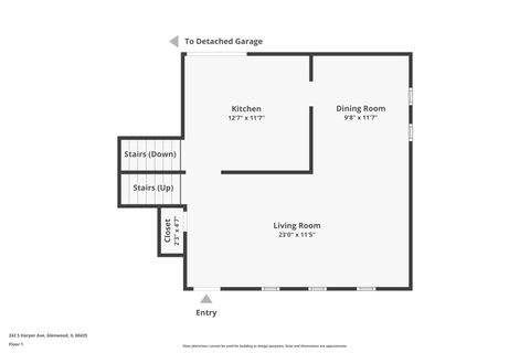 Tiny photo for 242 S Harper Avenue, Glenwood, IL 60425 (MLS # 12540758)