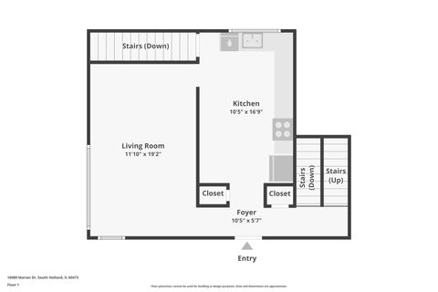 Tiny photo for 16080 Marion Drive, South Holland, IL 60473 (MLS # 12606488)