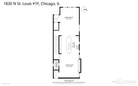 Tiny photo for 1830 N Saint Louis Avenue #1R, Chicago, IL 60647 (MLS # 12707408)
