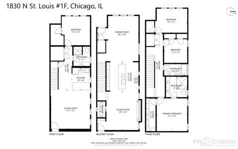 Tiny photo for 1830 N Saint Louis Avenue #1R, Chicago, IL 60647 (MLS # 12707408)