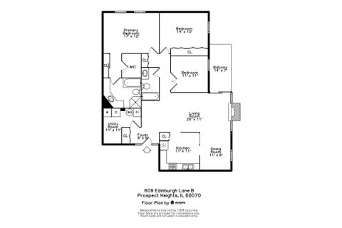 Tiny photo for 609 Edinburgh Lane #B, Prospect Heights, IL 60070 (MLS # 12791841)