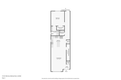 Tiny photo for 1114 N Broadway Avenue, Melrose Park, IL 60160 (MLS # 12767917)