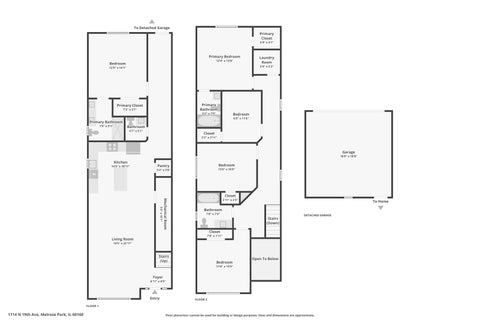 Tiny photo for 1114 N Broadway Avenue, Melrose Park, IL 60160 (MLS # 12767917)
