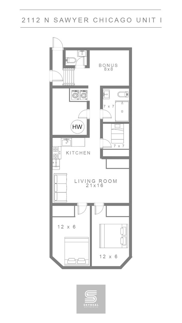 Chicago, Illinois 60647, United States, 3 Bedrooms Bedrooms, ,2 BathroomsBathrooms,Residential,Active,227065