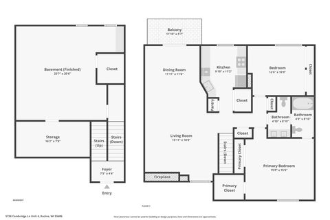 Tiny photo for 5726 Cambridge Lane #4, Racine, WI 53406 (MLS # 12614825)