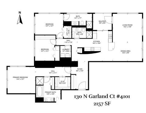 Tiny photo for 130 N Garland Court #4101, Chicago, IL 60602 (MLS # 12457780)
