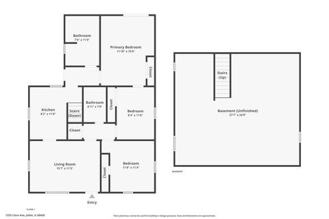 Tiny photo for 1225 Clara Avenue, Joliet, IL 60435 (MLS # 12553748)