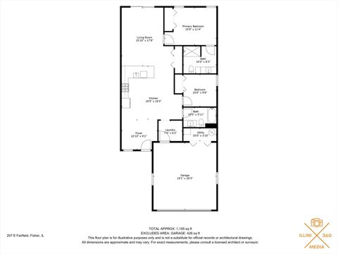 Tiny photo for 207 E Fairfield Street, Fisher, IL 61843 (MLS # 12377593)