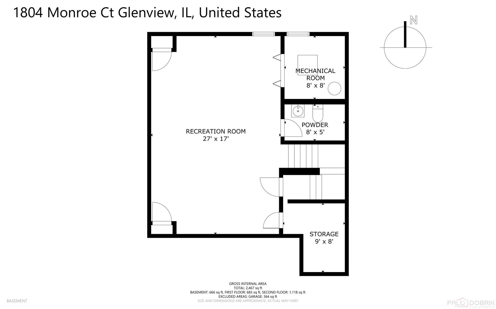 Glenview, Illinois 60025, United States, 3 Bedrooms Bedrooms, ,4 BathroomsBathrooms,Residential,Active,203954