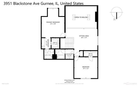Tiny photo for 3951 Blackstone Avenue, Gurnee, IL 60031 (MLS # 12415931)