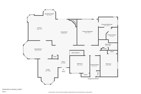 Tiny photo for 202 Barefoot Court, Minooka, IL 60447 (MLS # 12501373)