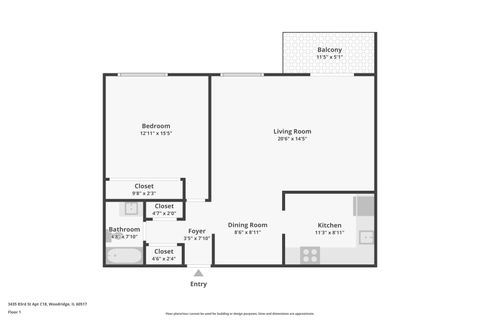 Tiny photo for 3435 83rd Street #C18, Woodridge, IL 60517 (MLS # 12471939)