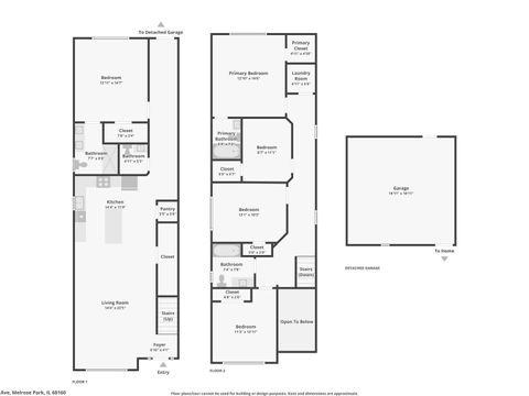 Tiny photo for 128 N 22nd Avenue, Melrose Park, IL 60160 (MLS # 12551930)