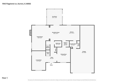Tiny photo for 1943 Flagstone Lane, Aurora, IL 60502 (MLS # 12743645)