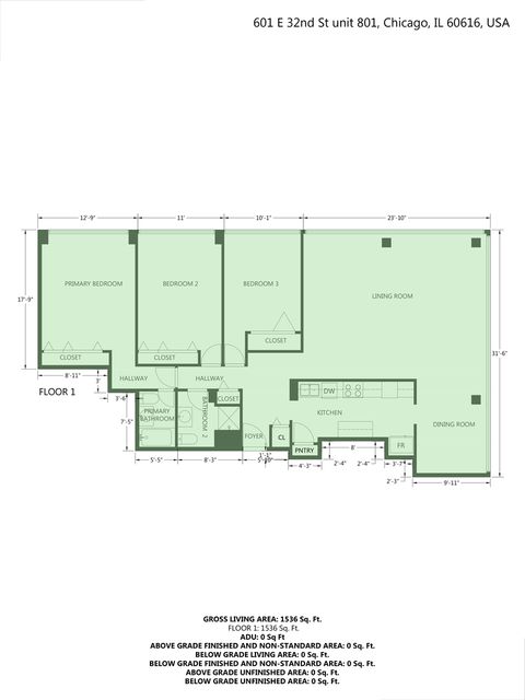 Tiny photo for 601 E 32nd Street #801, Chicago, IL 60616 (MLS # 12430784)