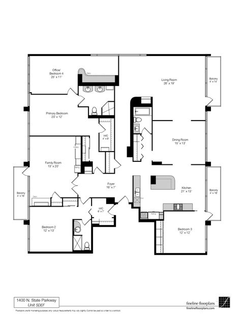 Tiny photo for 1400 N STATE Parkway #5DEF, Chicago, IL 60610 (MLS # 12613183)