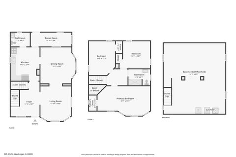 Tiny photo for 325 4th Street, Waukegan, IL 60085 (MLS # 12480132)