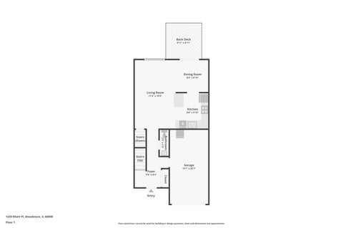 Tiny photo for 1429 Rhett Place, Woodstock, IL 60098 (MLS # 12760265)
