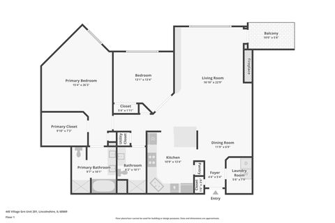 Tiny photo for 445 Village Green Court #201, Lincolnshire, IL 60069 (MLS # 12486470)