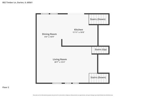 Tiny photo for 802 Timber Lane, Darien, IL 60561 (MLS # 12604285)