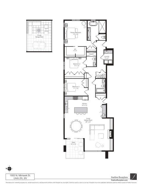 Tiny photo for 1935 N Mohawk Street #3N, Chicago, IL 60614 (MLS # 12745505)