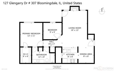 Tiny photo for 127 Glengarry Drive #307, Bloomingdale, IL 60108 (MLS # 12494556)