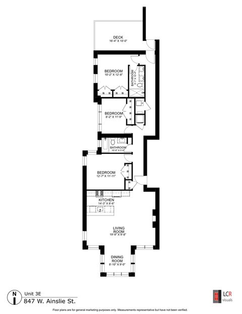 Tiny photo for 847 W Ainslie Street #3E, Chicago, IL 60640 (MLS # 12512995)