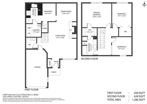 Tiny photo for 14304 Clearview Court, Orland Park, IL 60462 (MLS # 12500731)