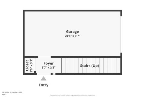 Tiny photo for 649 Windsor Drive #3D, Fox Lake, IL 60020 (MLS # 12483693)