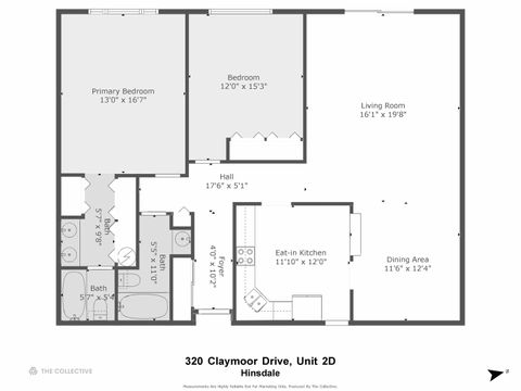 Tiny photo for 320 Claymoor Road #2D, Hinsdale, IL 60521 (MLS # 12516982)