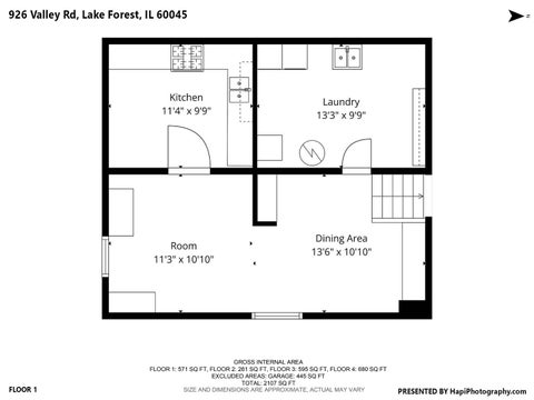 Tiny photo for 926 Valley Road, Lake Forest, IL 60045 (MLS # 12736690)
