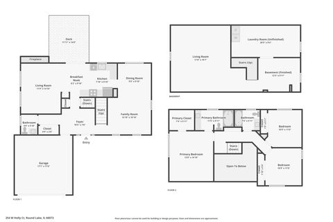 Tiny photo for 254 W Holly Court, Round Lake, IL 60073 (MLS # 12665714)