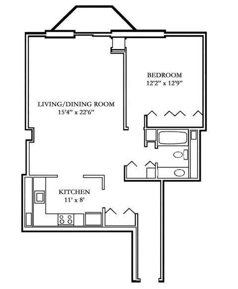 Tiny photo for 70 W HURON Street #1505, Chicago, IL 60654 (MLS # 12758805)