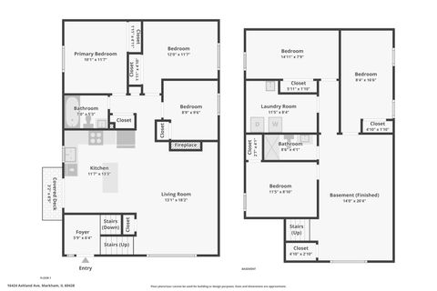Tiny photo for 16424 Ashland Avenue, Markham, IL 60428 (MLS # 12541484)