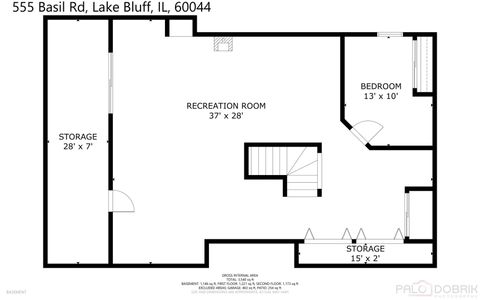 Tiny photo for 555 Basil Road, Lake Bluff, IL 60044 (MLS # 12477831)