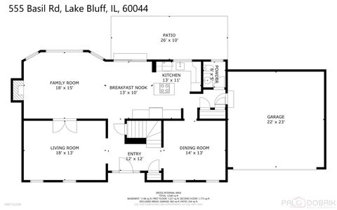 Tiny photo for 555 Basil Road, Lake Bluff, IL 60044 (MLS # 12477831)