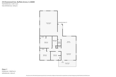 Tiny photo for 310 Rosewood Avenue, Buffalo Grove, IL 60089 (MLS # 12667048)