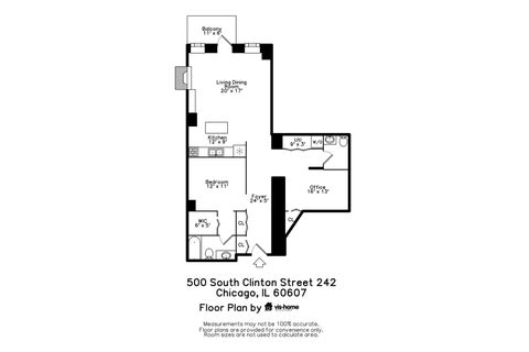 Tiny photo for 500 S Clinton Street #242, Chicago, IL 60607 (MLS # 12735309)