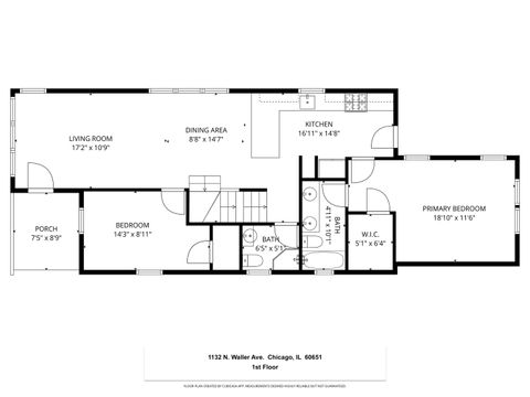 Tiny photo for 1132 N Waller Avenue, Chicago, IL 60651 (MLS # 12632545)