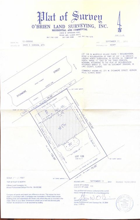 Tiny photo for 371 Sycamore Street, Vernon Hills, IL 60061 (MLS # 12602810)