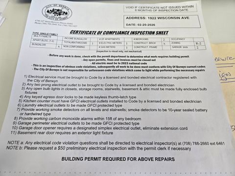 Tiny photo for 1922 Wisconsin Avenue, Berwyn, IL 60402 (MLS # 12611254)